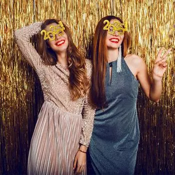 1 шт. 2025 год креативные цифры забавные очки рождественская вечеринка украшения канун нового года фото реквизит и принадлежности серебряный