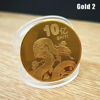 1 шт. 2025 год Змеи памятные монеты китайский зодиак змея медали 3D рельефные монеты коллекционные монеты года 3 серебряный