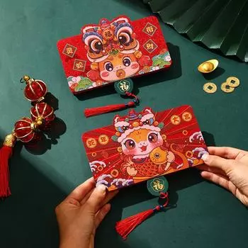 1 шт. 2025 год змеи складные красные конверты удача денежный мешок благословение карман красный пакет весенний фестиваль новогодние украшения A3