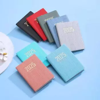 1 шт. 2025 простой блокнот-планировщик, повестка дня деловых встреч, многофункциональная внутренняя страница, портативный карманный журнал, дневник, блокнот