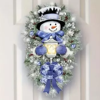 1 шт 20*30 см мультфильм анимация зима белый снеговик рождество самоклеящиеся ПВХ наклейки для окон и стен, самоклеящиеся ПВХ наклейки 20*30cm