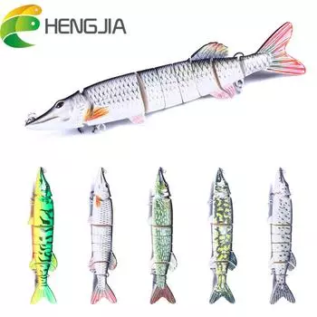 1 шт., 20,5 см/69 г, HENGJIA, 7 сегментов, большие шарнирные рыболовные приманки для гольяна, морская рыболовная снасть, крючок