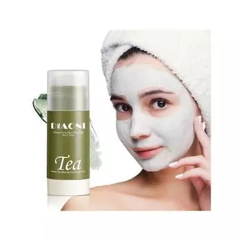 1 шт., 20 г, увлажняющая очищающая маска для лица с зеленым чаем, контроль жирности, глубоко очищающая поры и маска для лица от прыщей зелёный