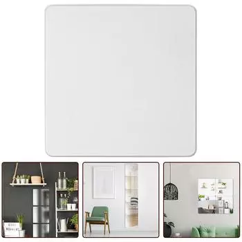 1 шт 20X20 акриловые гибкие зеркальные листы серебряные самоклеящиеся зеркальные плитки бытовые зеркала товары для ванной зеркала для туалетного столика