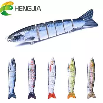 1 шт., 22 г/12,7 см, HENGJIA, 6 секций, многошарнирная рыболовная приманка для гольяна, бионический воблер, рыболовные снасти