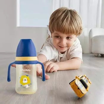 1 шт. 240 мл летняя детская кружка с трубочкой, пищевая полипропиленовая кружка для питья новорожденных, герметичная кружка с гравитационными шариками