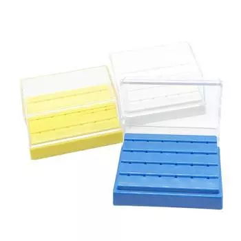 1 шт./24 отверстия, пластиковый держатель стоматологических боров, дезинфицирующий карбидный блок боров, коробка для сверл, товары для стоматолога, лабораторное оборудование синий