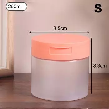 1 шт. 250/300/350 мл. Банка для снятия макияжа с хлопковой крышкой, лосьон для тела, скраб, косметический контейнер, дорожная портативная бутылка S розовый