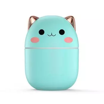 1 шт. 250 мл мини-увлажнитель новый густой туман милый питомец USB настольный офис тихий спальня туман красочный свет увлажнитель подарок розовый