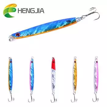 1 шт., 25 г, металлические свинцовые рыболовные приманки Hengjia, реалистичная приманка для щуки синий/розовый