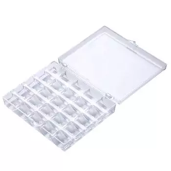 1 шт. 25 пустых шпулек, ящик для хранения швейных принадлежностей, инструменты, пластиковый чехол для шпульки, органайзер для вязальных игл