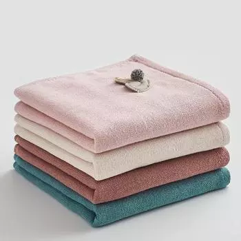 1 шт. 25x25 см квадратное маленькое хлопковое марлевое 3D сердце аппликация вышивка детское полотенце для рук и лица свадебный подарок 25x25cm белый