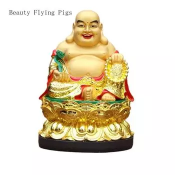 1 шт 26 см смоляные украшения Будды Майтрейи для домашнего поклонения, украшения офисного стола, ручная работа