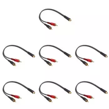 1 шт., 27 см, 1 гнездо RCA на 2 штекера RCA, кабель-разветвитель для автомобильной аудиосистемы