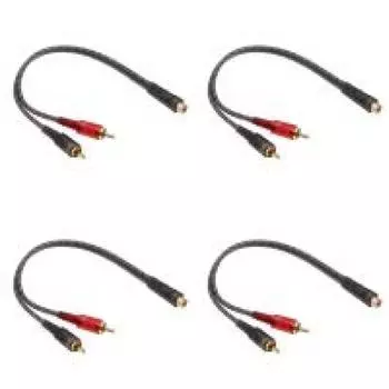 1 шт., 27 см, 1 гнездо RCA на 2 штекера RCA, кабель-разветвитель для автомобильной аудиосистемы