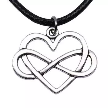1 шт. 27X22 мм Бесконечная любовь сердце подвески ожерелье на шею подарок для мамы