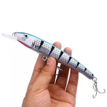 1 шт. 28,8 г 43,8 г рыболовные приманки гольян искусственные жесткие приманки воблеры снасти Pesca карп щука судак морские рыболовные крючки 16cm-28.8g