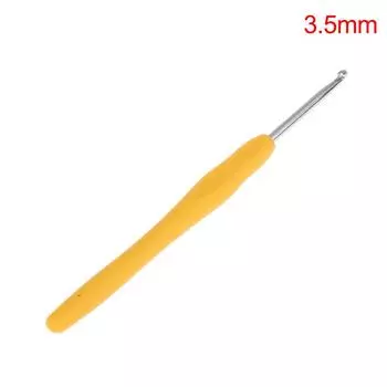 1 шт. 2,0-6,0 мм Радужная мягкая ручка для вязания крючком, резиновая ручка, швейные инструменты для вязания крючком 3.5mm