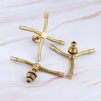 1 шт. 2/3/4 рычага 360° автоматический вращающийся вихревой дождеватель для полива сада и газона насадка для полива распылитель вращающийся латунный распылитель