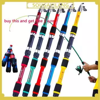 1 шт./2 шт./3 шт./4 шт./5 шт. удочки Corbon для спорта на открытом воздухе, морские рыболовные снасти, аксессуары, рыболовные снасти, удочки 1.8M красный