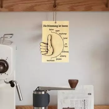 1 шт./2 шт./3 шт. деревянные барометры настроения настенный декоративный знак отражения настроения простой в использовании индикатор эмоций для домашнего офиса декор использование 1pc