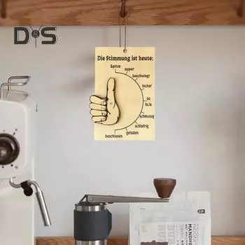 1 шт./2 шт./3 шт. деревянные барометры настроения настенный декоративный знак отражения настроения простой в использовании индикатор эмоций для домашнего офиса декор использование 1pc