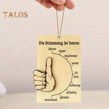 1 шт./2 шт./3 шт. деревянные барометры настроения настенный декоративный знак отражения настроения простой в использовании индикатор эмоций для домашнего офиса декор использование 1pc