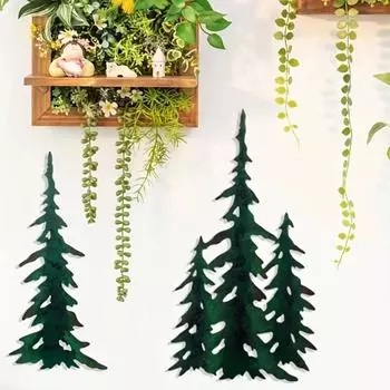 1 шт/2 шт/3 шт Металлическое настенное искусство Рождественский декор для дома, наружное настенное искусство, декор для стен в виде дерева, рождественское домашнее металлическое искусство для гостиной чёрный