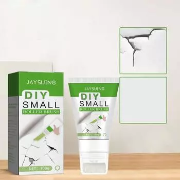 1 шт./2 шт./3 шт., ремонтная краска для стен, белая маленькая роликовая щетка, налет на стене, граффити, ремонт, ремонт, щетка для ремонта трещин в стене 1pc-3.52oz белый