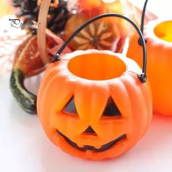 1 шт./2 шт./4 шт./6 шт. Ведерко для конфет из тыквы, портативное ведро для сладостей или угощений на Хэллоуин, легкое компактное ведро для сладостей на Хэллоуин для детей 1pc