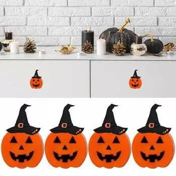1 шт/2 шт/4 шт тыква ручки крышки благодарения Хэллоуин украшение тыква ручка 1pc