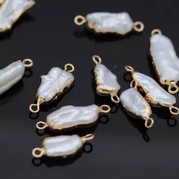 1 шт./2 шт./5 шт., нерегулярный натуральный пресноводный жемчуг, подвески из драгоценных камней для ожерелья, браслета, швейного ремесла, изготовления ювелирных аксессуаров 1pcs