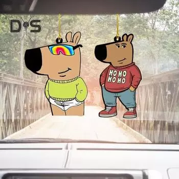 1 шт/2 шт Chill Guy Украшение I m Just A Chill Guy Meme Рождественская елка подвесное украшение акриловое мультяшное украшение в виде собаки для праздничного декора A