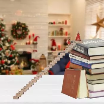 1 шт/2 шт деревянные лестницы восхождение рождественский адвент календарь лестница Санты календарь обратного отсчета интерактивная игрушка восхождение лестница для праздничного декора 1pc