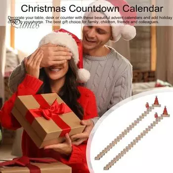 1 шт/2 шт деревянные лестницы восхождение рождественский адвент календарь лестница Санты календарь обратного отсчета интерактивная игрушка восхождение лестница для праздничного декора 1pc