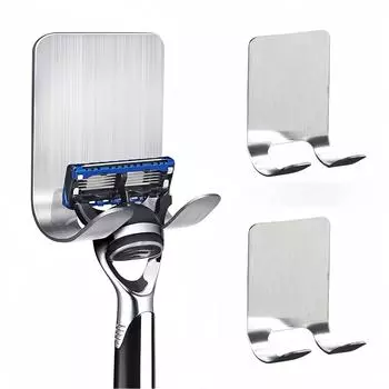 1 шт/2 шт держатель для бритвы из нержавеющей стали водонепроницаемый и устойчивый к ржавчине держатель для бритвы принадлежности для ванной комнаты 1pc