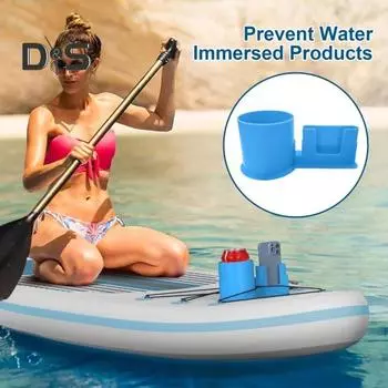 1 шт./2 шт. держатель для чашки для доски для гребли, простой в установке держатель для напитка для доски для гребли, многофункциональный держатель для чашки для SUP-доски для питья и телефона 1pc чёрный