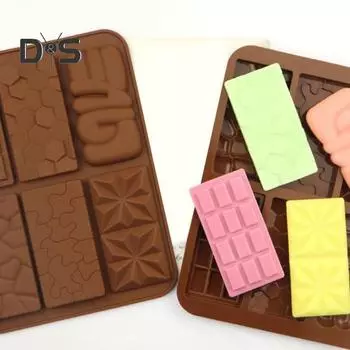1 шт/2 шт Дубай шоколад силиконовая форма 6-гнездная глубокая шоколадная форма толстая конфета форма для наполнения ореха кнафе 1pc