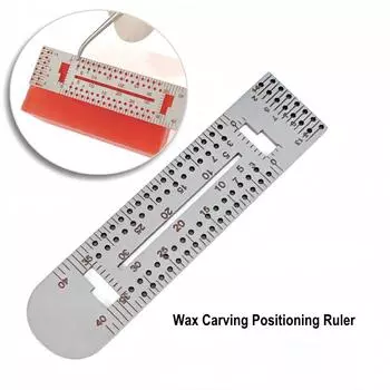 1 шт., 2 шт. или 3 шт. Набор инструментов для резьбы по зубному воску, линейка позиционирования резьбы по восковому блоку из нержавеющей стали, направляющая линейка, инструмент для стоматологической лаборатории 1 piece