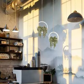 1 шт./2 шт. искусственные висячие растения добавляют естественную зелень, имитация дизайна, декоративные экологически чистые искусственные зеленые растения 1pc