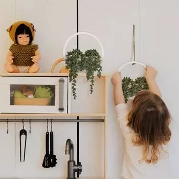 1 шт./2 шт. искусственные висячие растения добавляют естественную зелень, имитация дизайна, декоративные экологически чистые искусственные зеленые растения 1pc