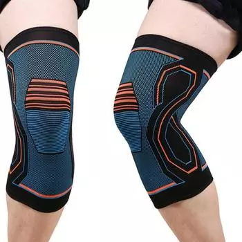 1 шт./2 шт. компрессионный наколенник для тренировок, поддержка колена для облегчения боли в суставах, бег, велоспорт, баскетбол, трикотажный наколенник для взрослых M