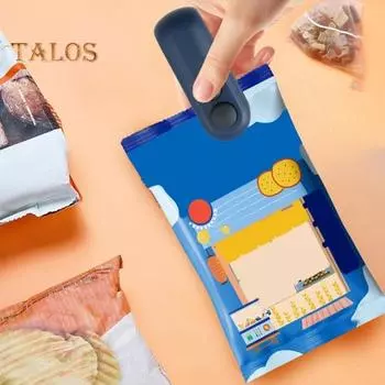 1 шт/2 шт мини-упаковщик 2 в 1 перезаряжаемый небольшой термоупаковщик с резаком портативный магнитный пищевой упаковщик для закусок конфет пластиковый пакет для хранения продуктов