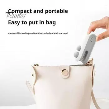 1 шт/2 шт мини-упаковщик 2 в 1 перезаряжаемый небольшой термоупаковщик с резаком портативный магнитный пищевой упаковщик для закусок конфет пластиковый пакет для хранения продуктов