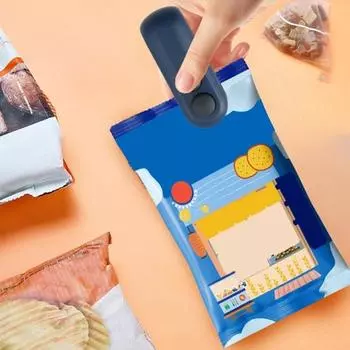 1 шт/2 шт мини-запайщик пакетов 2 в 1 перезаряжаемый небольшой термозапайщик белый