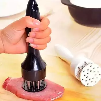 1 шт./2 шт., молоток для размягчения мяса, нержавеющая сталь, игла для стейка, игла для мяса, говядины, куриного стейка, свинины, рыбы, кухонные аксессуары 1pc чёрный