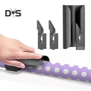 1 шт./2 шт. Нож для рулонной оберточной бумаги Удобный инструмент для резки бумаги со сменными лезвиями Нож для рулонной бумаги для упаковки подарков 1pc чёрный