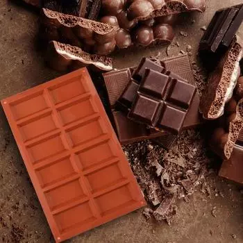 1 шт/2 шт очень глубокая силиконовая форма для шоколада толстая форма для шоколада с начинкой квадратные формы для шоколада кнафех орехи для десертов и конфет 1pc