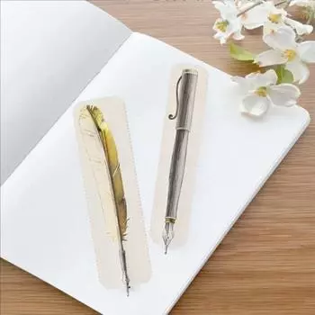 1 шт/2 шт плоские бумажные ручки закладки двухсторонние ультратонкие бумажные ручки карточки отрывные сказочные ручки закладки для вашей книги или кармана 1 Set белый
