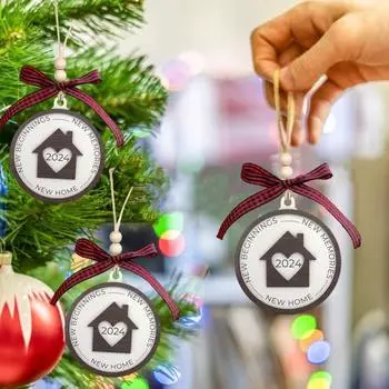 1 шт./2 шт. подвесное украшение для нового дома, новый дом, новое начало 2024 года, подарки на новоселье, украшение для дома для женщин, пар, домовладельцев B